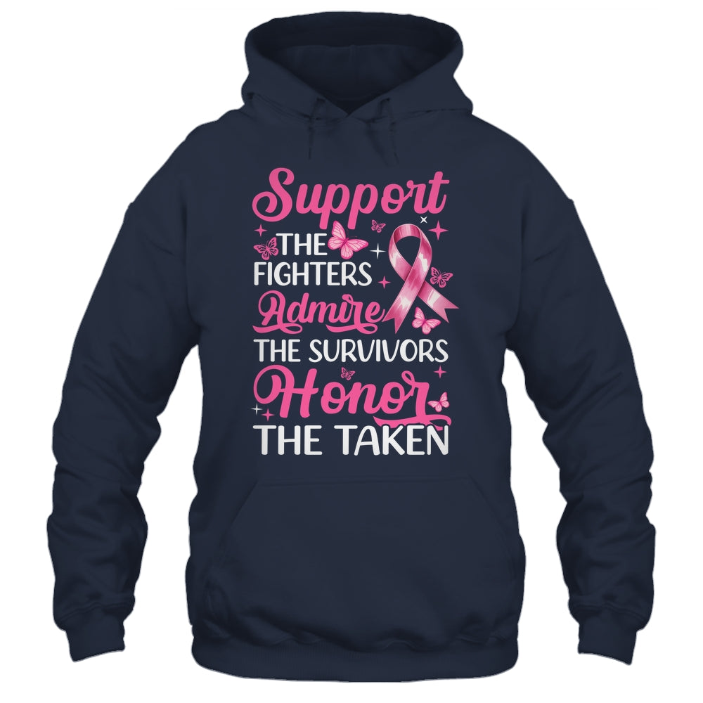 Breast Cancer Awareness Support Fighters Admire Survivors Shirt & Tank Top | teecentury