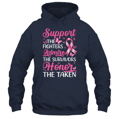 Breast Cancer Awareness Support Fighters Admire Survivors Shirt & Tank Top | teecentury