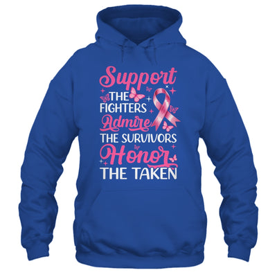 Breast Cancer Awareness Support Fighters Admire Survivors Shirt & Tank Top | teecentury