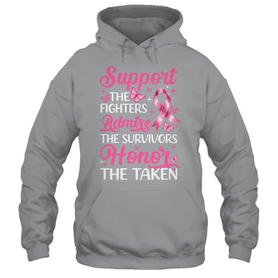 Breast Cancer Awareness Support Fighters Admire Survivors Shirt & Tank Top | teecentury