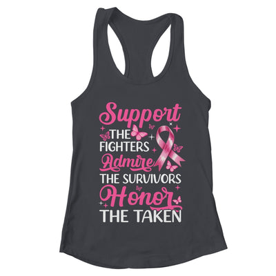 Breast Cancer Awareness Support Fighters Admire Survivors Shirt & Tank Top | teecentury