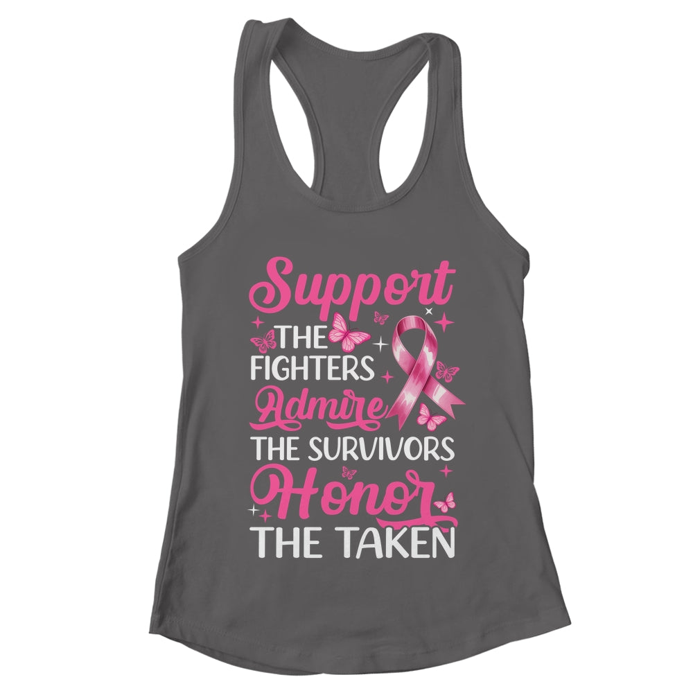 Breast Cancer Awareness Support Fighters Admire Survivors Shirt & Tank Top | teecentury