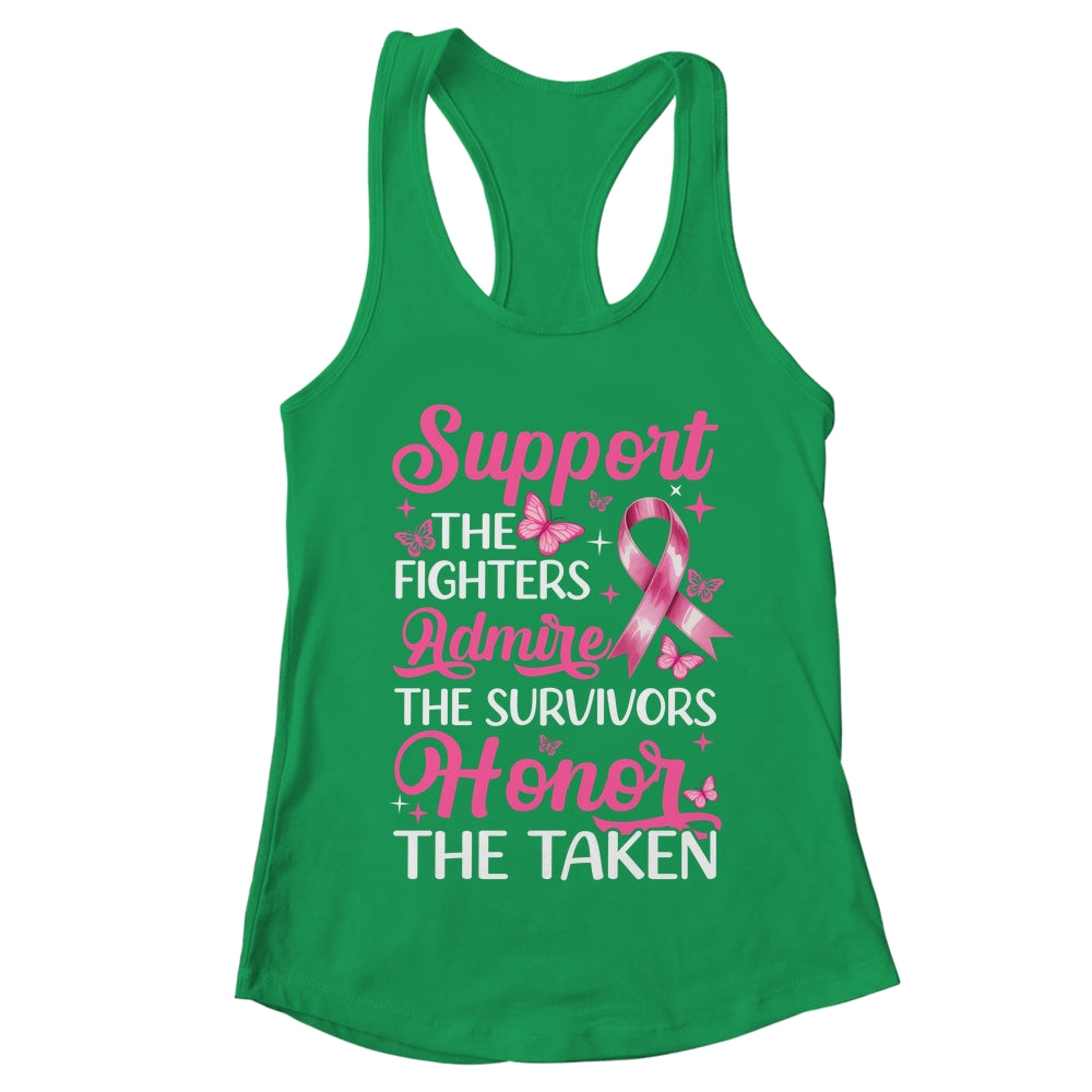 Breast Cancer Awareness Support Fighters Admire Survivors Shirt & Tank Top | teecentury