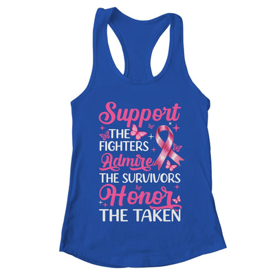 Breast Cancer Awareness Support Fighters Admire Survivors Shirt & Tank Top | teecentury