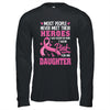 Breast Cancer Awareness Wear Pink For My Daughter Support Shirt & Hoodie | teecentury
