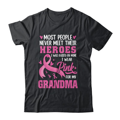 Breast Cancer Awareness Wear Pink For My Grandma Support Kids Shirt & Hoodie | teecentury
