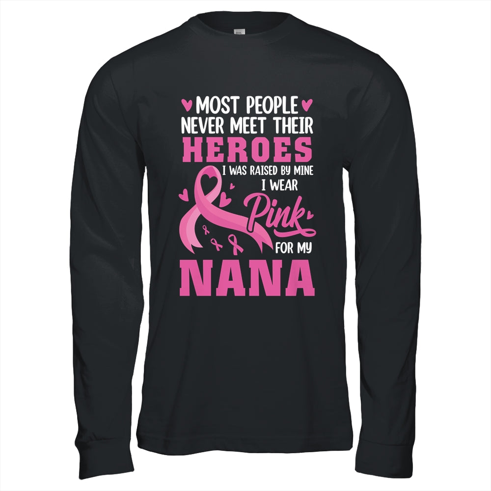 Breast Cancer Awareness Wear Pink For My Nana Support Kids Shirt & Hoodie | teecentury