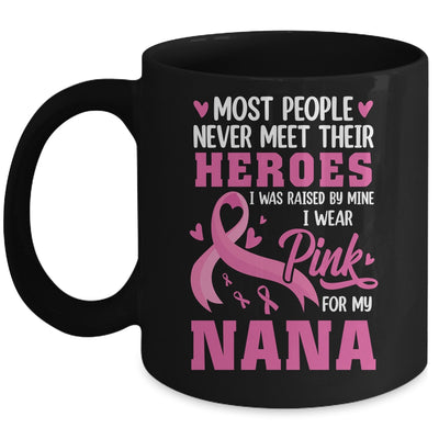 Breast Cancer Awareness Wear Pink For My Nana Support Kids Mug | teecentury