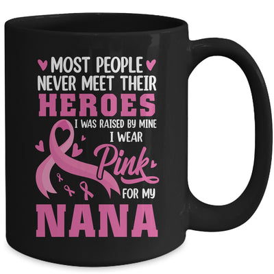 Breast Cancer Awareness Wear Pink For My Nana Support Kids Mug | teecentury