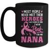 Breast Cancer Awareness Wear Pink For My Nana Support Kids Mug | teecentury