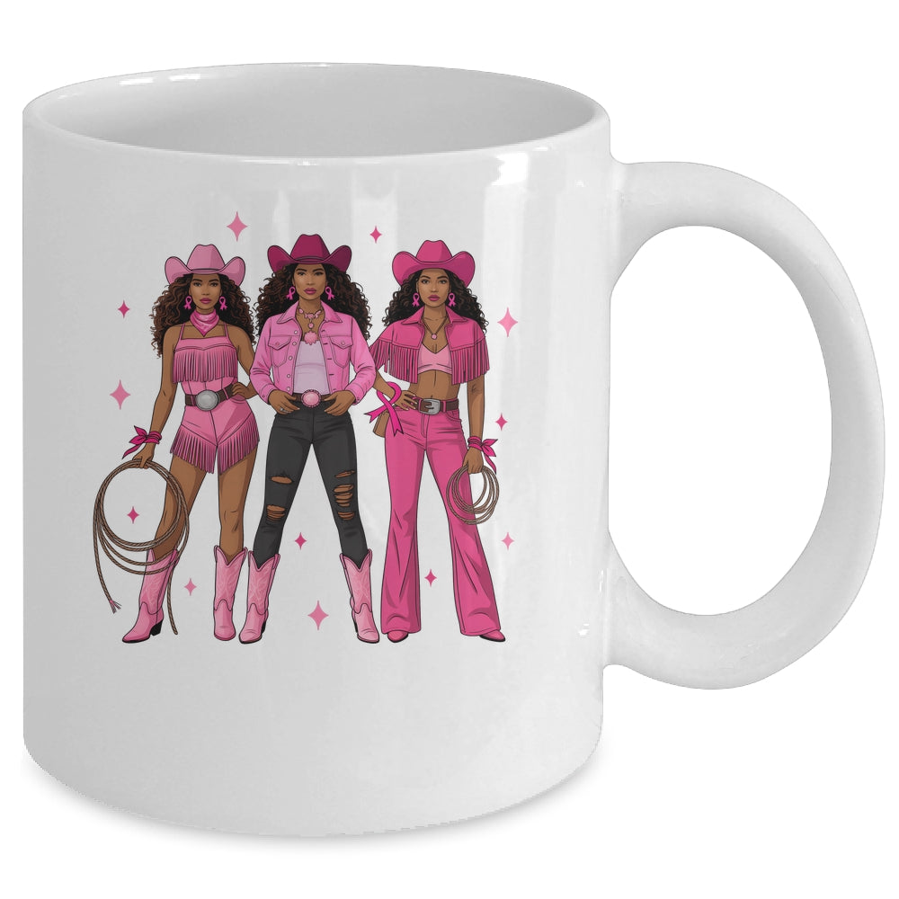 Breast Cancer Country Western Cowgirl In Pink Warrior Women Mug | teecentury