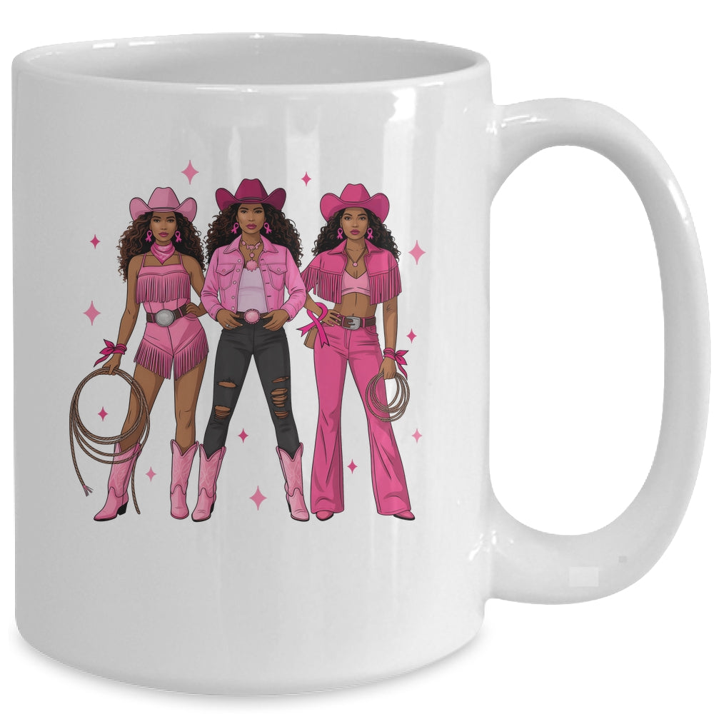Breast Cancer Country Western Cowgirl In Pink Warrior Women Mug | teecentury
