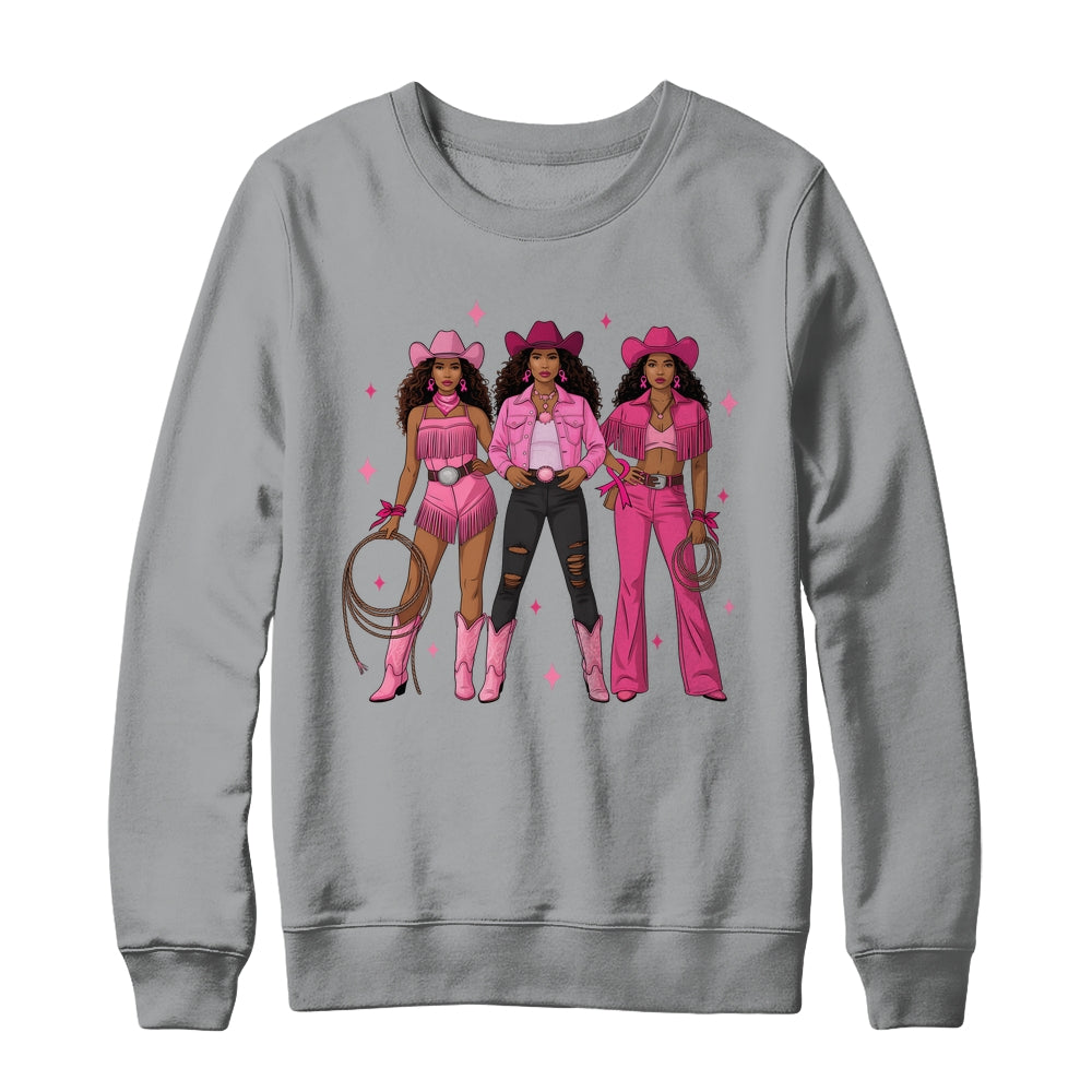 Breast Cancer Country Western Cowgirl In Pink Warrior Women Shirt & Sweatshirt | teecentury