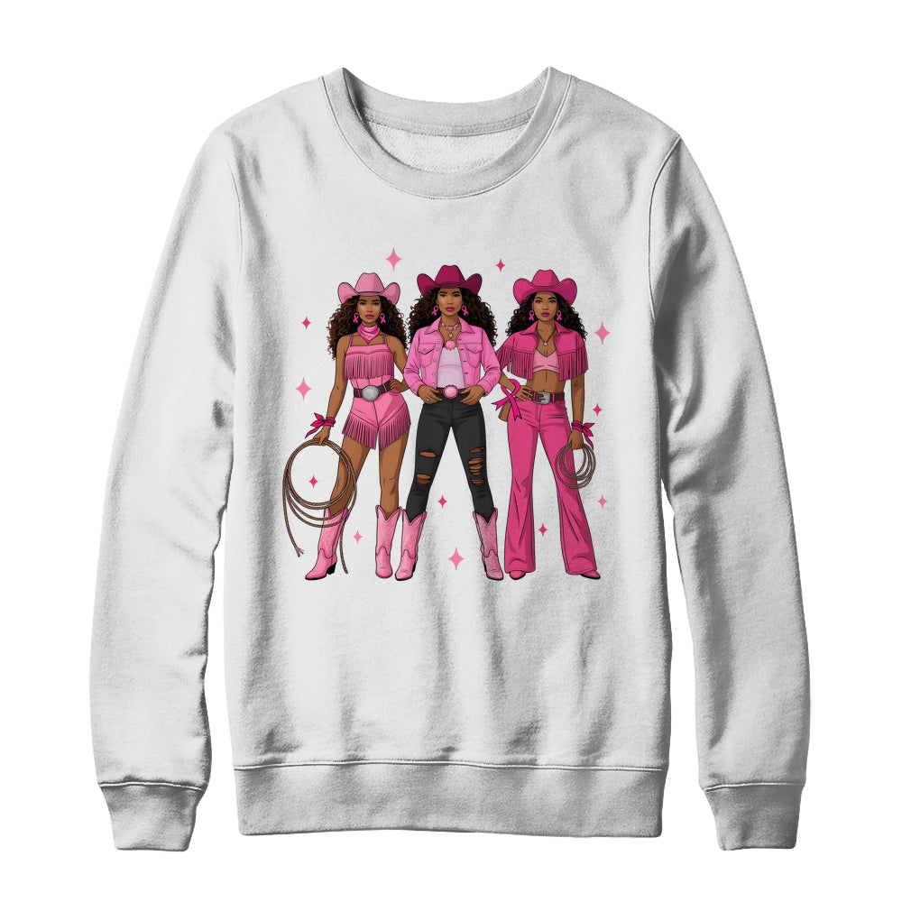 Breast Cancer Country Western Cowgirl In Pink Warrior Women Shirt & Sweatshirt | teecentury