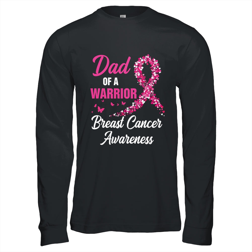 Breast Cancer Fighter Awareness Dad Of A Warrior Shirt & Hoodie | teecentury