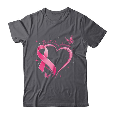 Breast Cancer Month Strong Pink Ribbon Heart Survivor Women Shirt & Hoodie | teecentury