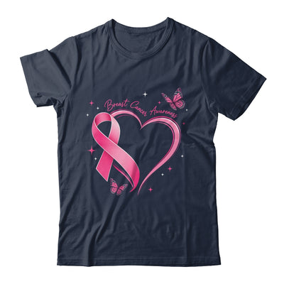 Breast Cancer Month Strong Pink Ribbon Heart Survivor Women Shirt & Hoodie | teecentury