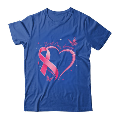 Breast Cancer Month Strong Pink Ribbon Heart Survivor Women Shirt & Hoodie | teecentury