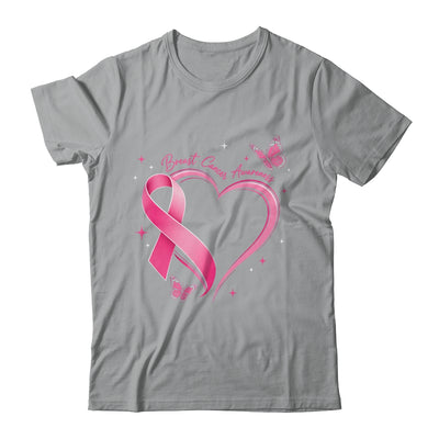 Breast Cancer Month Strong Pink Ribbon Heart Survivor Women Shirt & Hoodie | teecentury