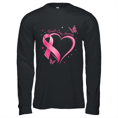 Breast Cancer Month Strong Pink Ribbon Heart Survivor Women Shirt & Hoodie | teecentury