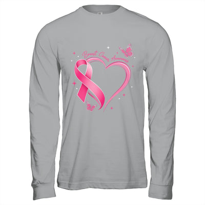 Breast Cancer Month Strong Pink Ribbon Heart Survivor Women Shirt & Hoodie | teecentury