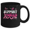 Breast Cancer Support Squad Breast Cancer Awareness Warrior Mug | teecentury