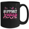 Breast Cancer Support Squad Breast Cancer Awareness Warrior Mug | teecentury