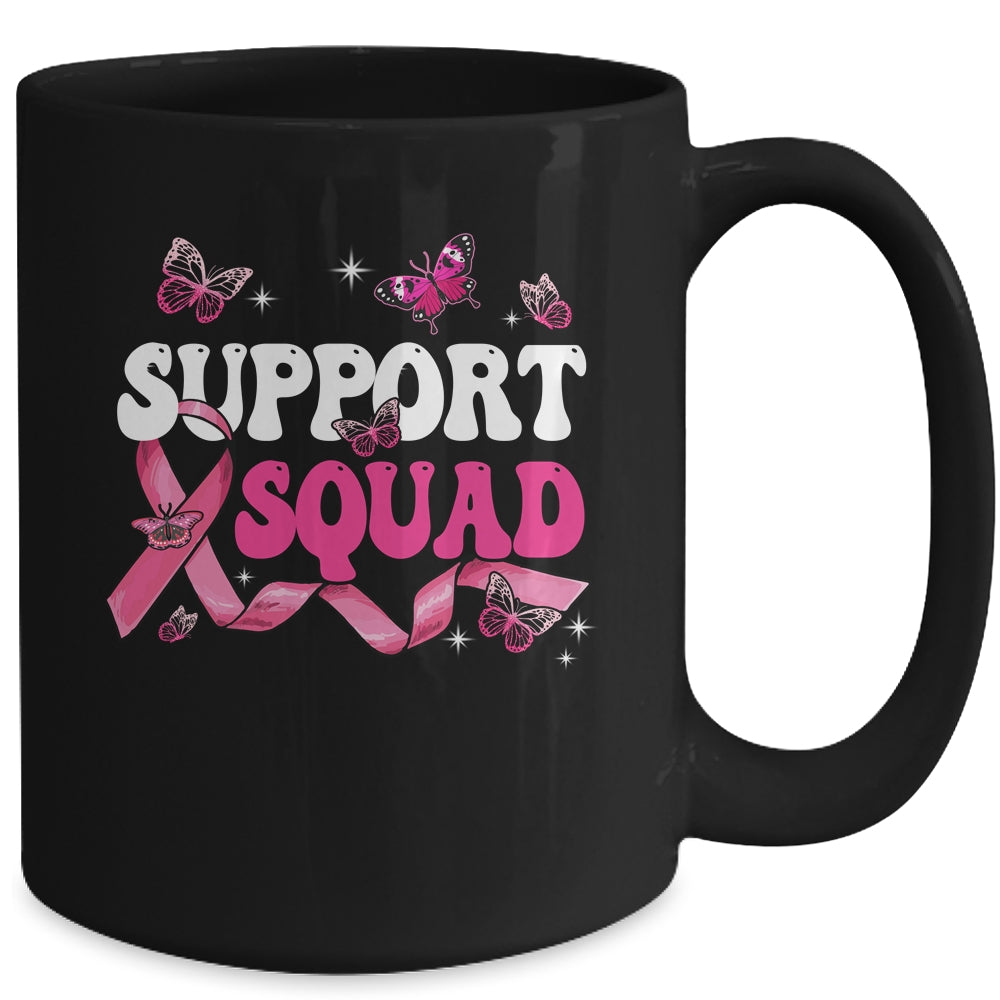 Breast Cancer Support Squad Breast Cancer Awareness Warrior Mug | teecentury