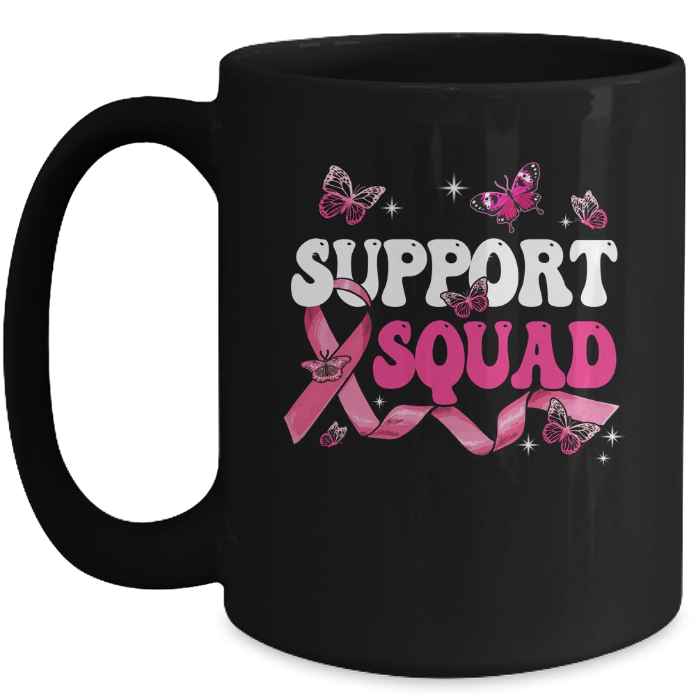 Breast Cancer Support Squad Breast Cancer Awareness Warrior Mug | teecentury