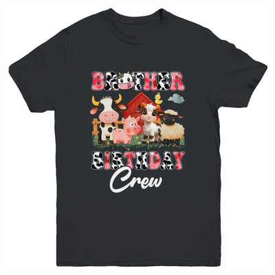 Brother Birthday Crew Farm Cow Birthday Boy Girl Family Youth Shirt | teecentury