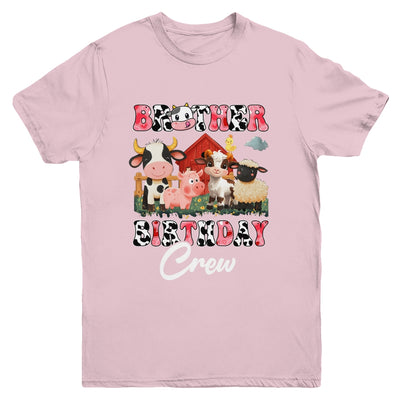Brother Birthday Crew Farm Cow Birthday Boy Girl Family Youth Shirt | teecentury