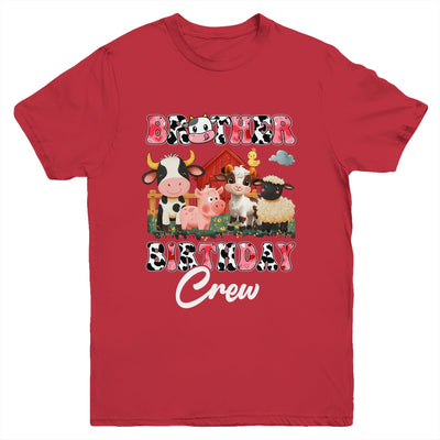 Brother Birthday Crew Farm Cow Birthday Boy Girl Family Youth Shirt | teecentury