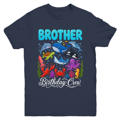 Brother Birthday Crew Ocean Animals Birthday Under Sea Youth Shirt | teecentury