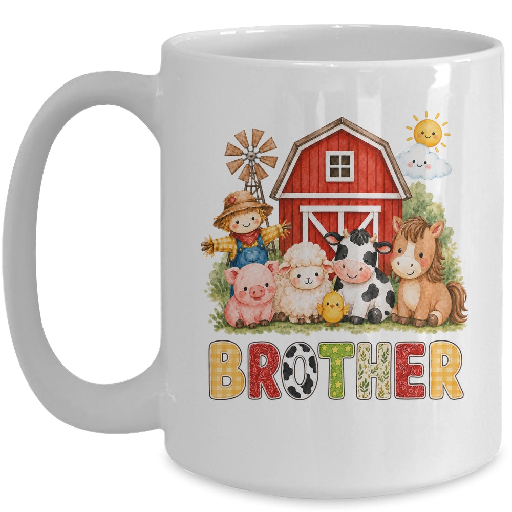 Brother Farm Cow 1St Birthday Girl Boy Matching Family Mug | teecentury