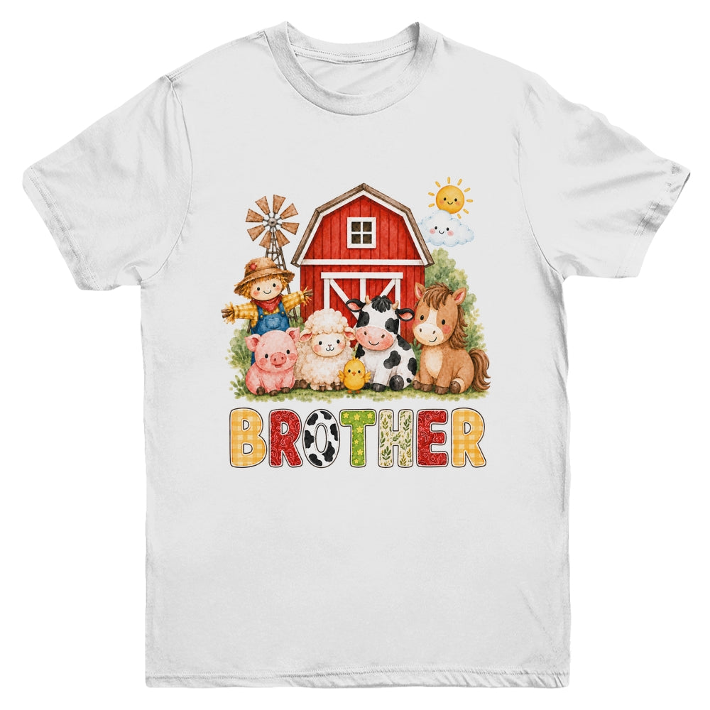 Brother Farm Cow 1St Birthday Girl Boy Matching Family Youth Shirt | teecentury