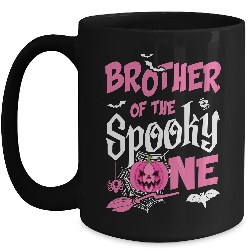 Brother Halloween 1st Birthday Girl Matching Family Spooky Mug | teecentury