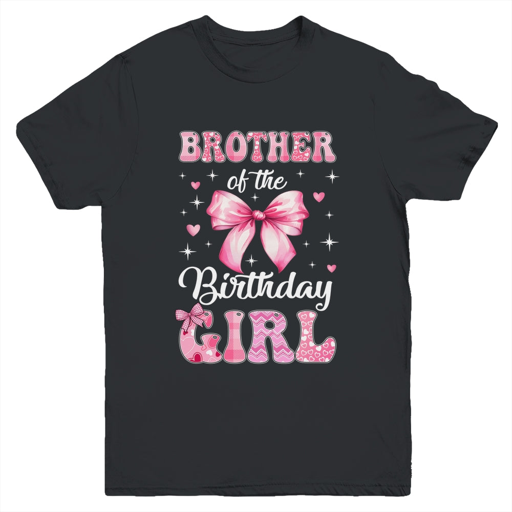Brother Of Birthday Girl Coquette Bow Matching Family Youth Shirt | teecentury