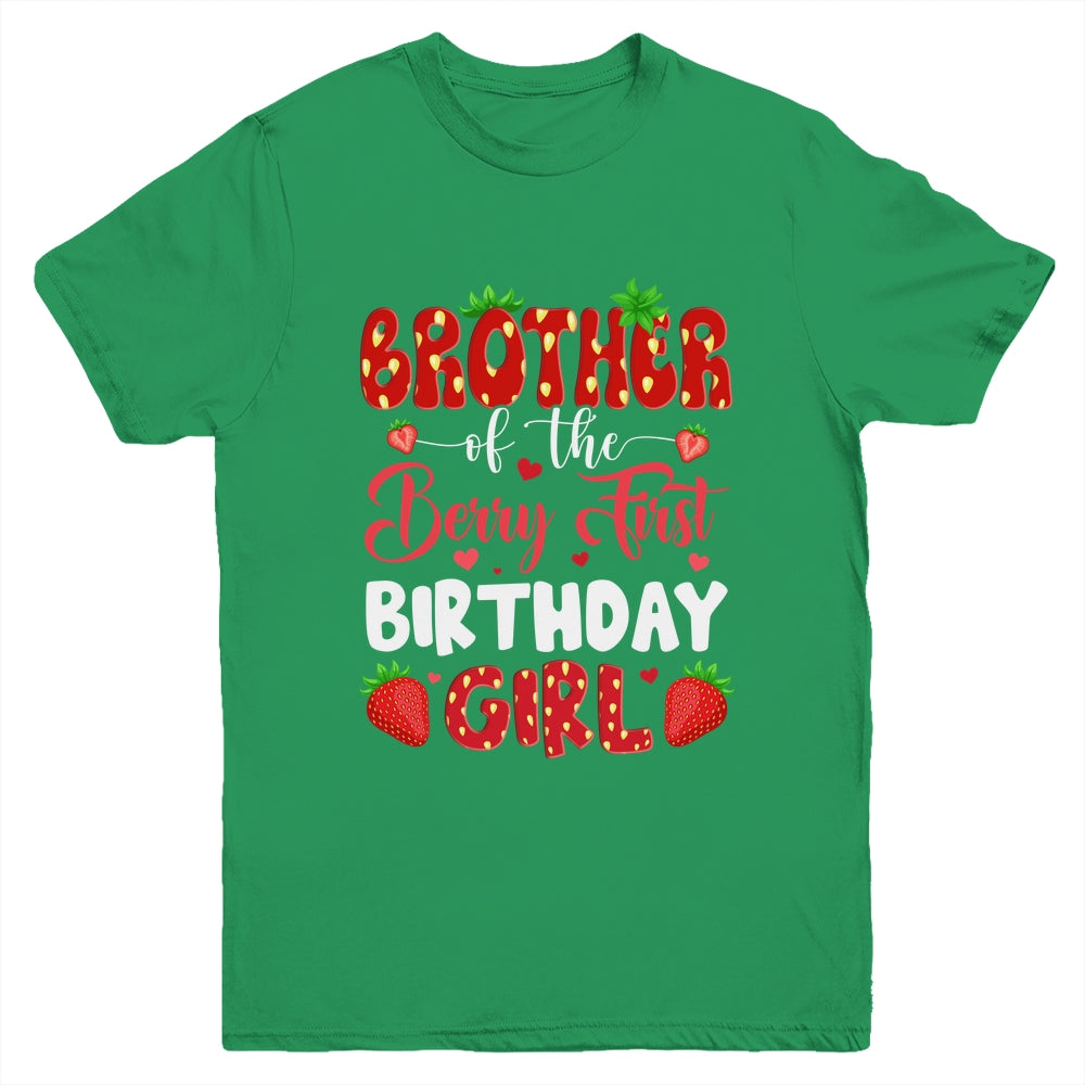 Brother Of The Berry First Birthday Of Girl Strawberry Youth Shirt | teecentury