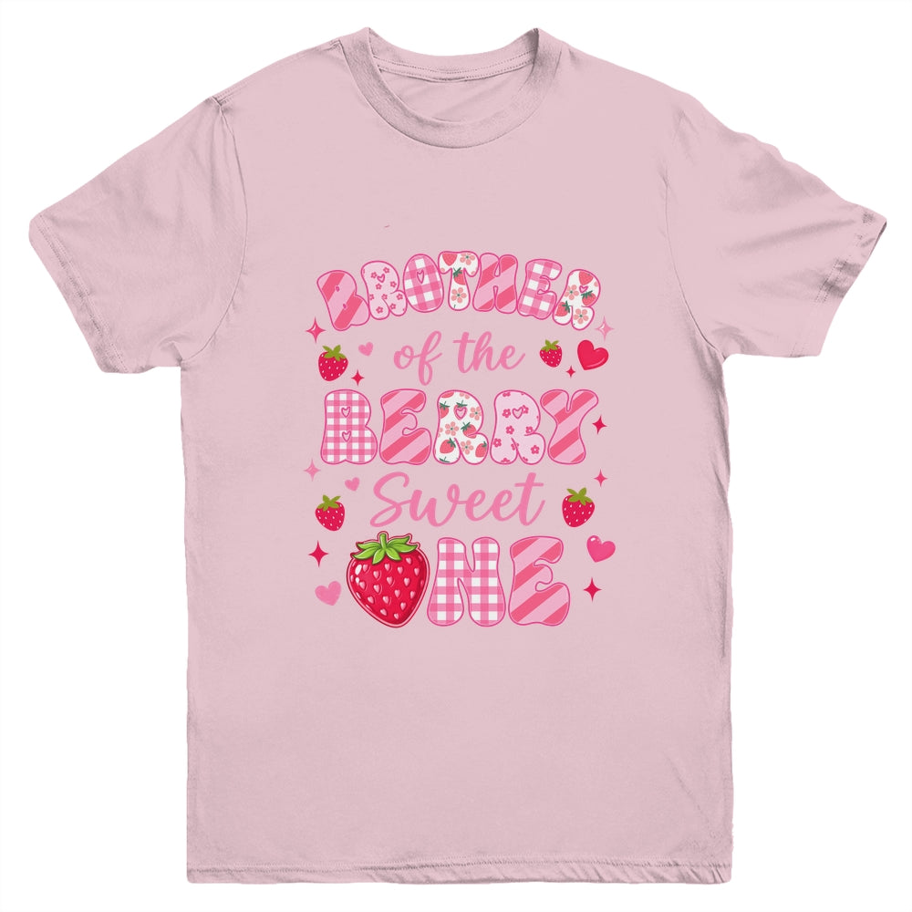 Brother Of The Berry Sweet One Strawberry First Birthday Youth Shirt | teecentury