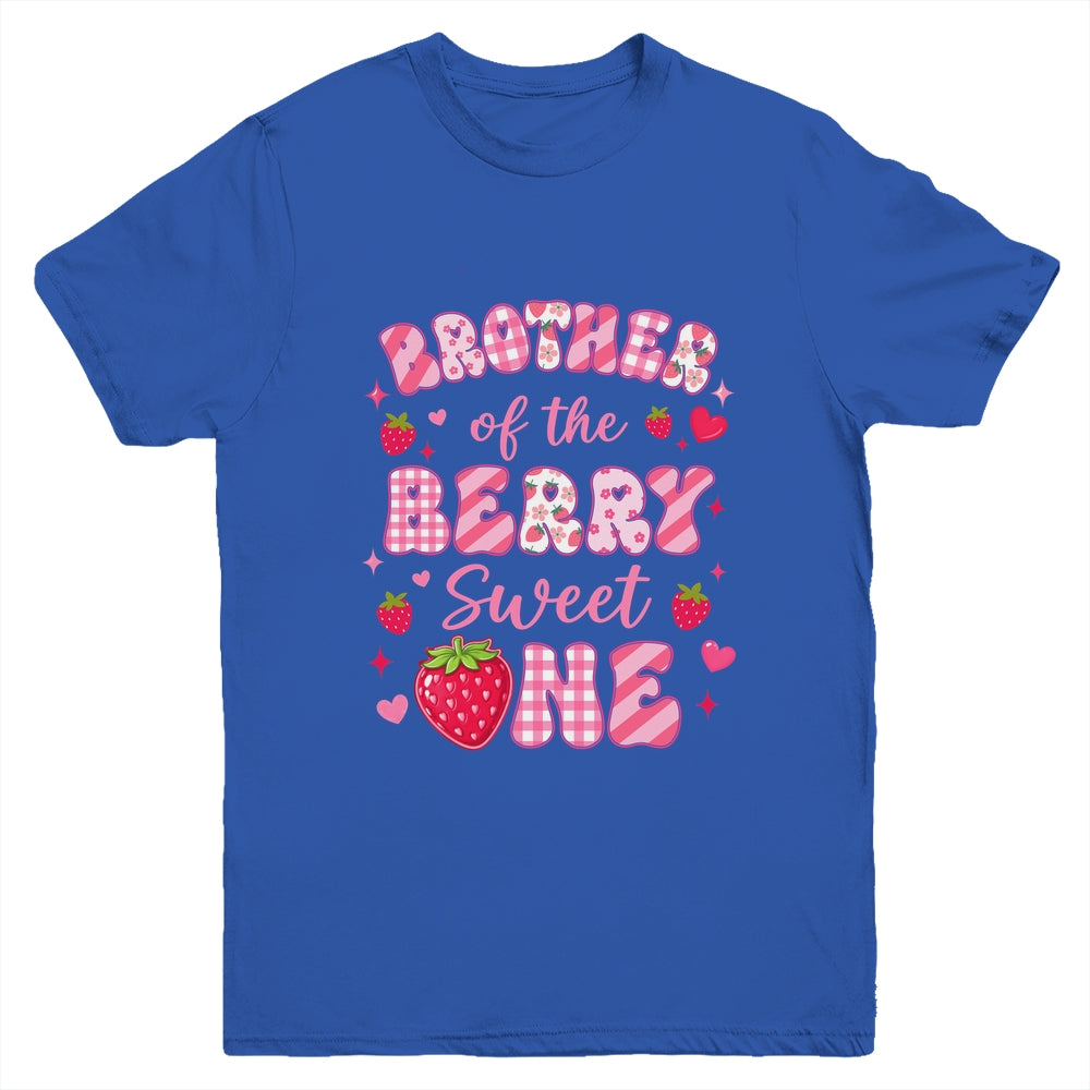 Brother Of The Berry Sweet One Strawberry First Birthday Youth Shirt | teecentury