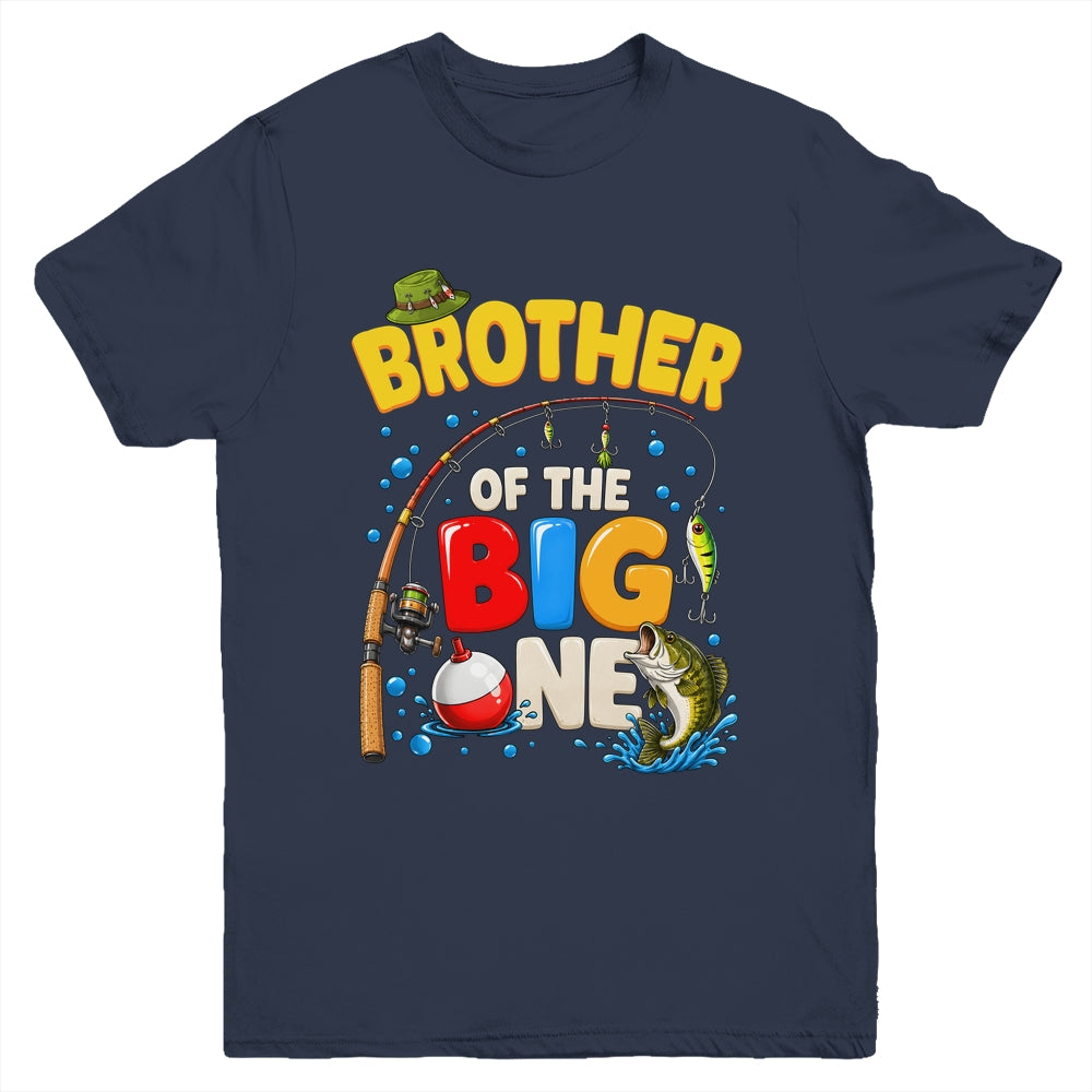 Brother Of The Big One Fishing Birthday Boy Family Party Youth Shirt | teecentury