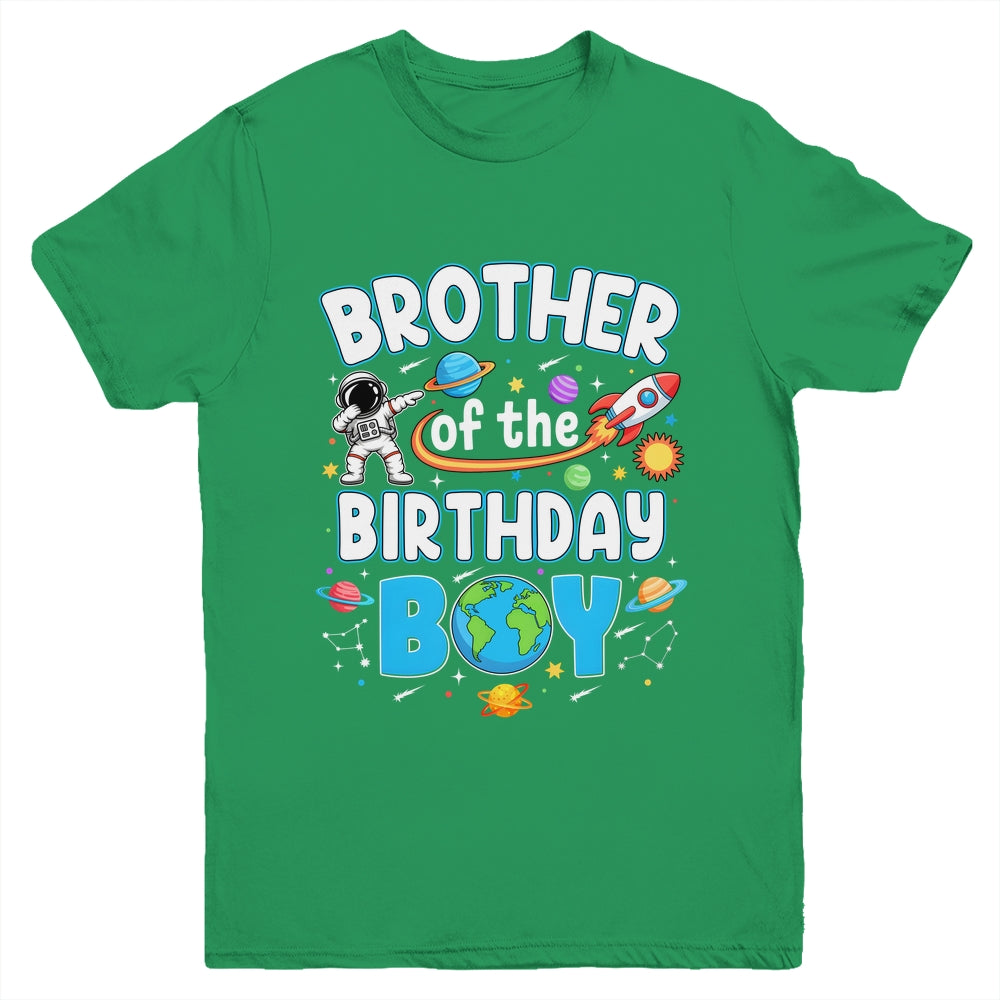 Brother Of The Birthday Boy Astronaut Family Space Planets Youth Shirt | teecentury