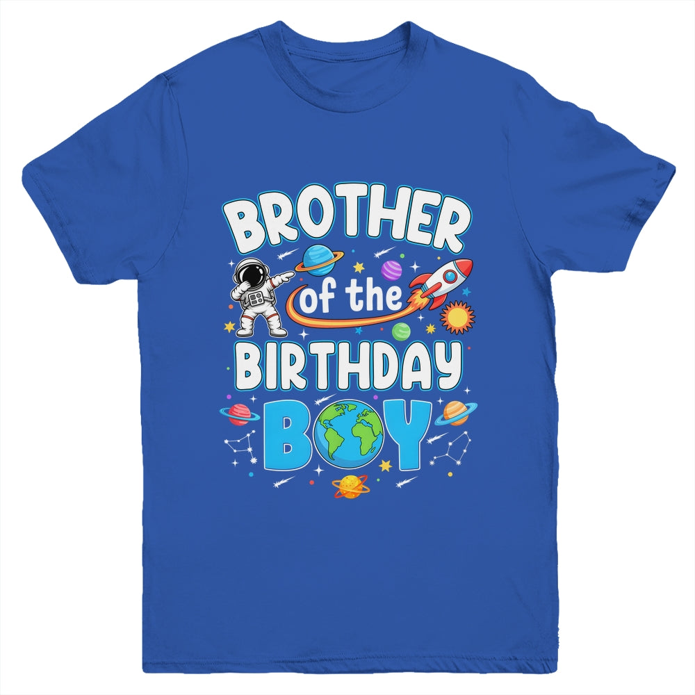 Brother Of The Birthday Boy Astronaut Family Space Planets Youth Shirt | teecentury