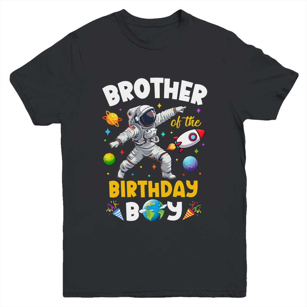 Brother Of The Birthday Boy Astronaut Outer Space Birthday Youth Shirt | teecentury