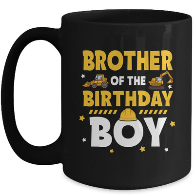 Brother Of The Birthday Boy Construction Worker Party Mug | teecentury