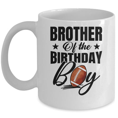 Brother Of The Birthday Boy Football 1st Birthday Party Mug | teecentury