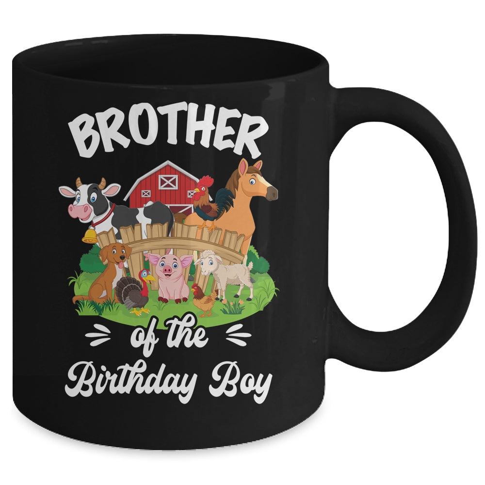 Brother Of The Birthday Boy Party Cow Farm 1st Birthday Party Mug | teecentury