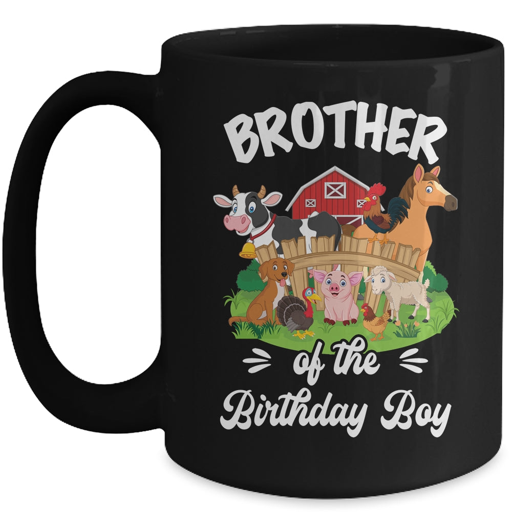 Brother Of The Birthday Boy Party Cow Farm 1st Birthday Party Mug | teecentury