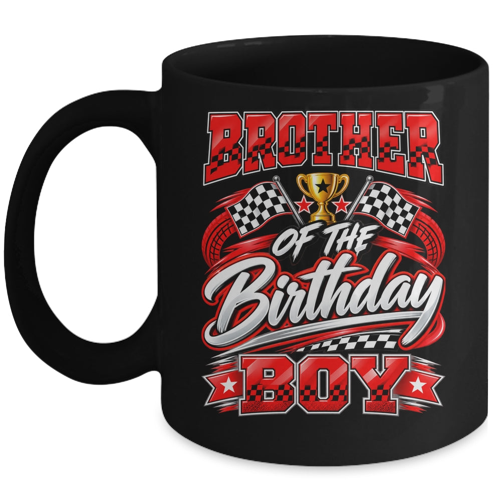 Brother Of The Birthday Boy Race Car Family Pit Crew Mug | teecentury