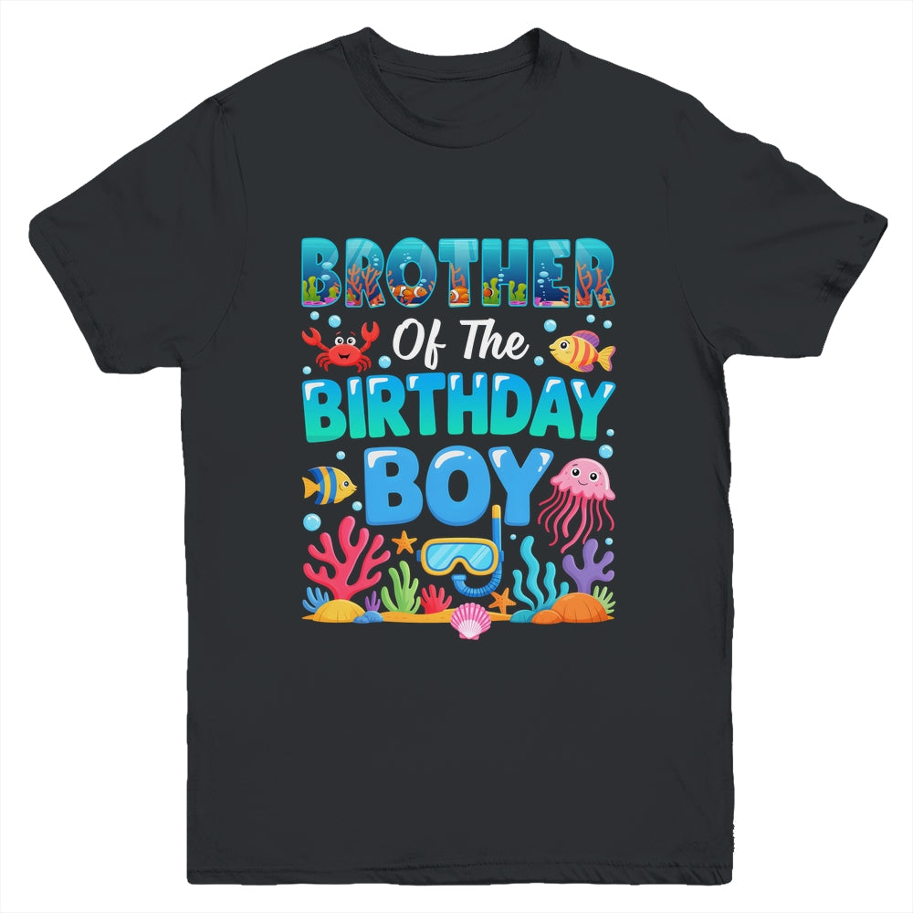 Brother Of The Birthday Boy Sea Animals Ocean Aquarium Youth Shirt | teecentury